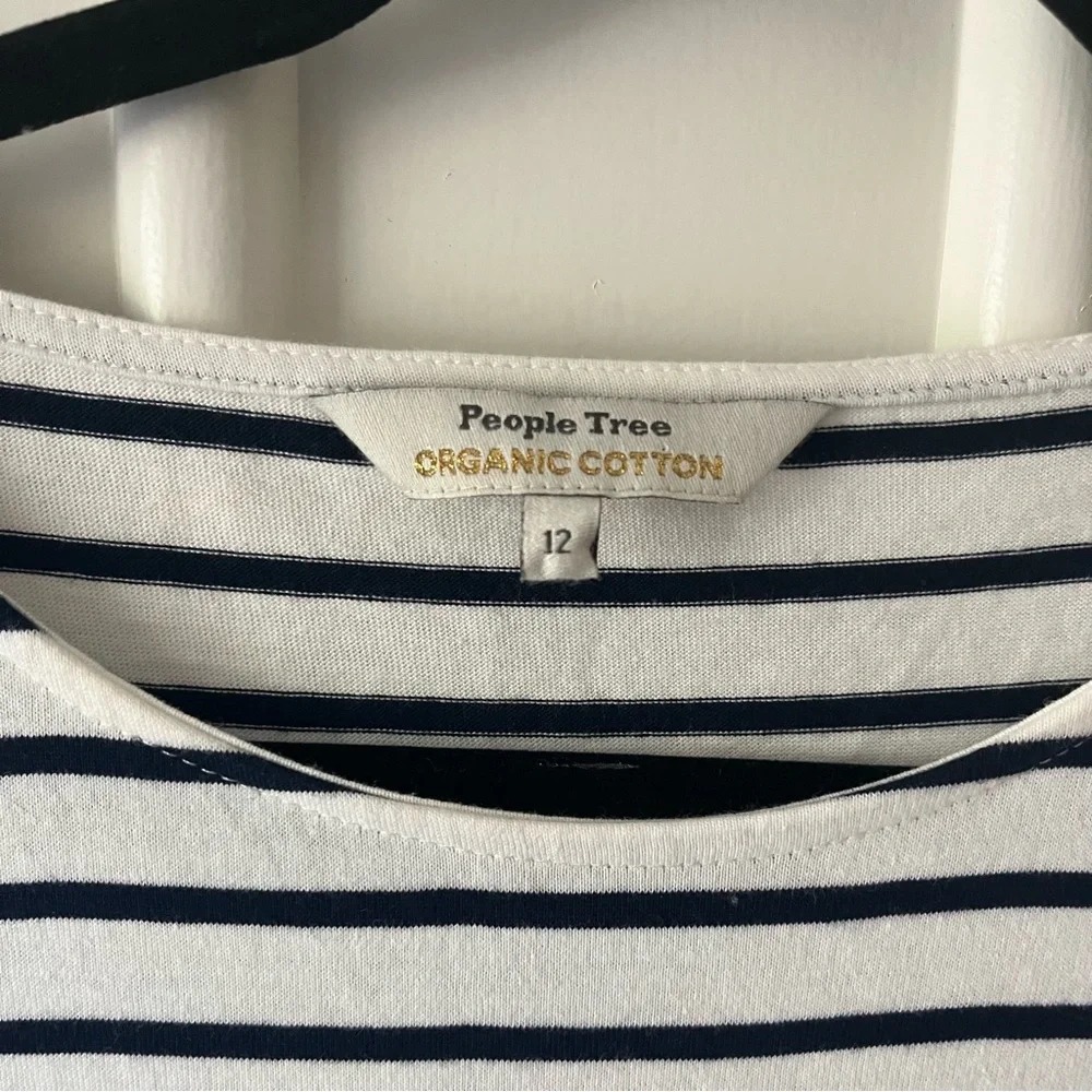 People Tree Organic Cotton Striped Dress - Picture 3 of 3